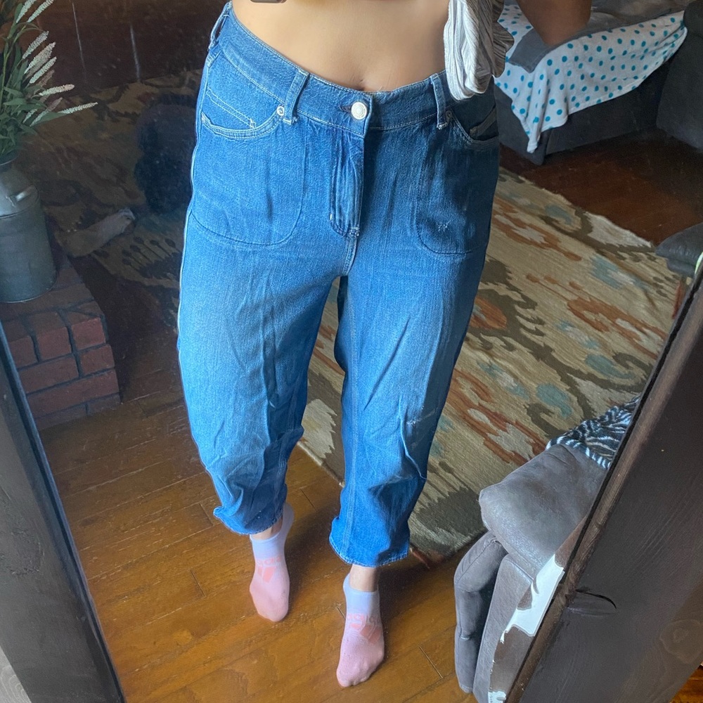 Free People jeans with elastic waist